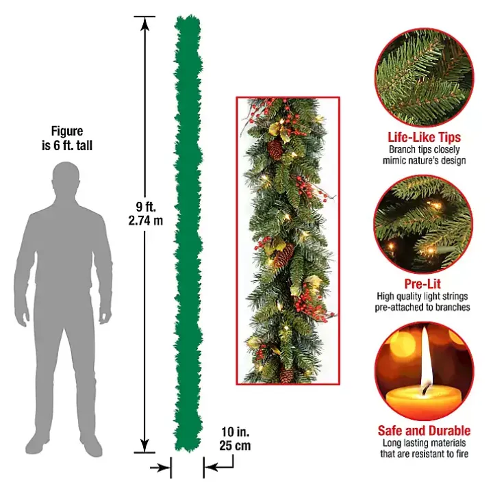 LED Classic Collection Christmas Garland