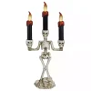 LED Dripping Skeleton Halloween Candelabra