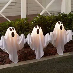 LED Ghost Lawn Stakes, Set of 6