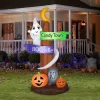 LED Ghost Street Sign Halloween Inflatable, 8 ft.