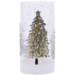 LED Gold Christmas Tree Vase