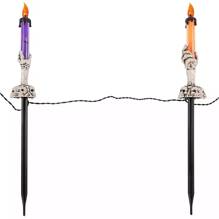 LED Skeleton Hand Candles, Set of 6