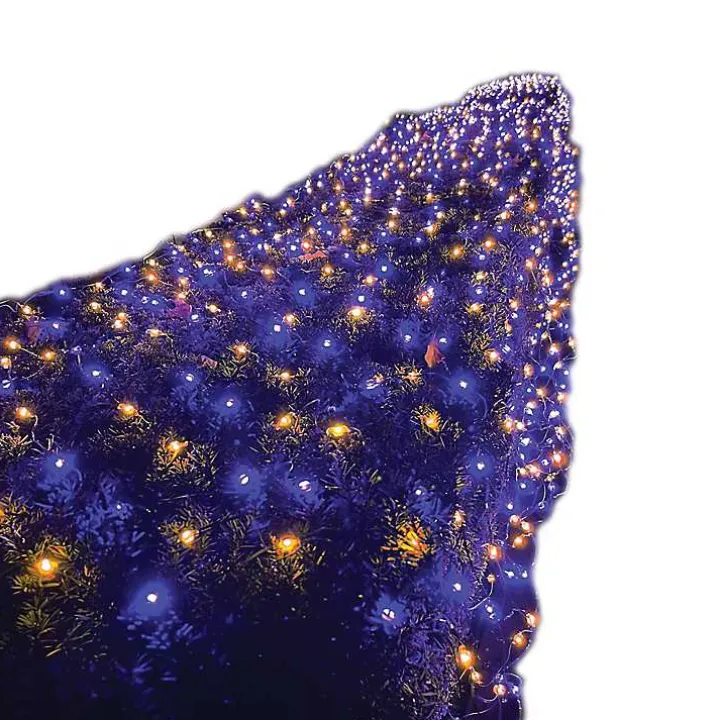 LED White Purple & Orange Light Net