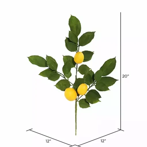 Lemon Leaf Spray Stems, Set of 4