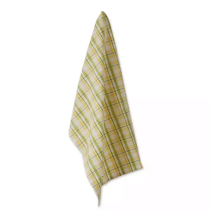 Lemon Plaid 2-pc. Potholder and Kitchen Towel Set