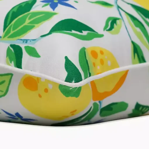 Lemon Tree Outdoor Pillows, Set of 2
