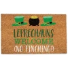 Leprechauns Welcome Doormat