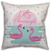 Let's Flamingle Outdoor Pillow