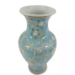 Light Blue Chinoiserie Vase