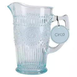 Light Blue Glass Circa Pitcher