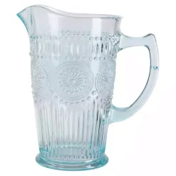 Light Blue Glass Circa Pitcher