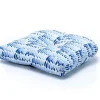 Light Blue Patterned Outdoor Chair Cushion