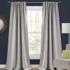 Light Gray Blackout Curtain Panel Set, 95 in.