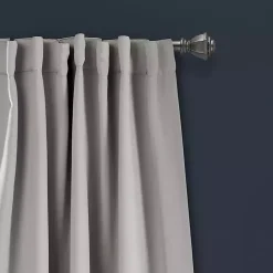 Light Gray Blackout Curtain Panel Set, 95 in.