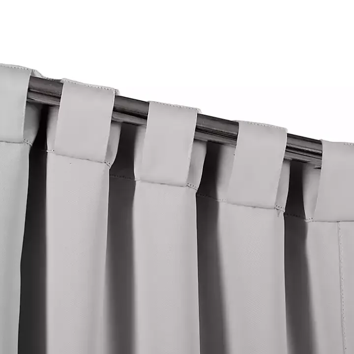 Light Gray Blackout Curtain Panel Set, 95 in.