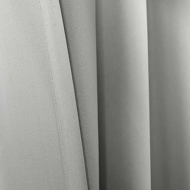 Light Gray Blackout Curtain Panel Set, 95 in.