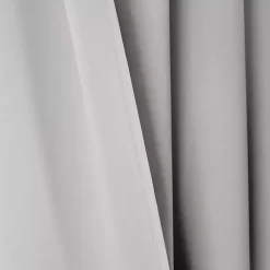 Light Gray Knotted Curtain Panel Set, 84 in.