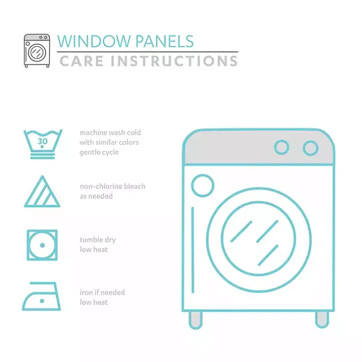 Light Gray Knotted Curtain Panel Set, 84 in.