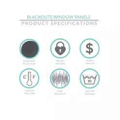 Light Gray Knotted Curtain Panel Set, 84 in.