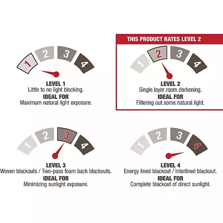 Light Gray Lila Curtain Panel Set, 108 in.