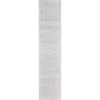 Light Gray Moroccan Washable Runner, 2x12
