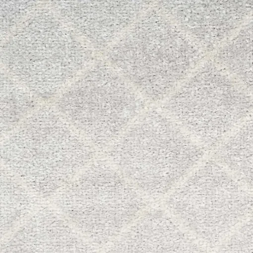 Light Gray Moroccan Washable Runner, 2x12