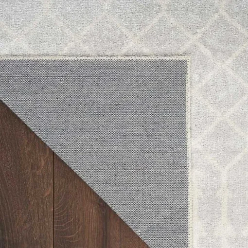 Light Gray Moroccan Washable Runner, 2x12