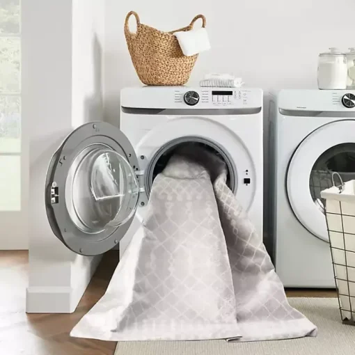 Light Gray Moroccan Washable Runner, 2x12