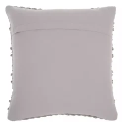 Light Gray Textured Stripes Pillow