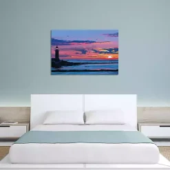 Lighthouse Coastal Canvas Art Print