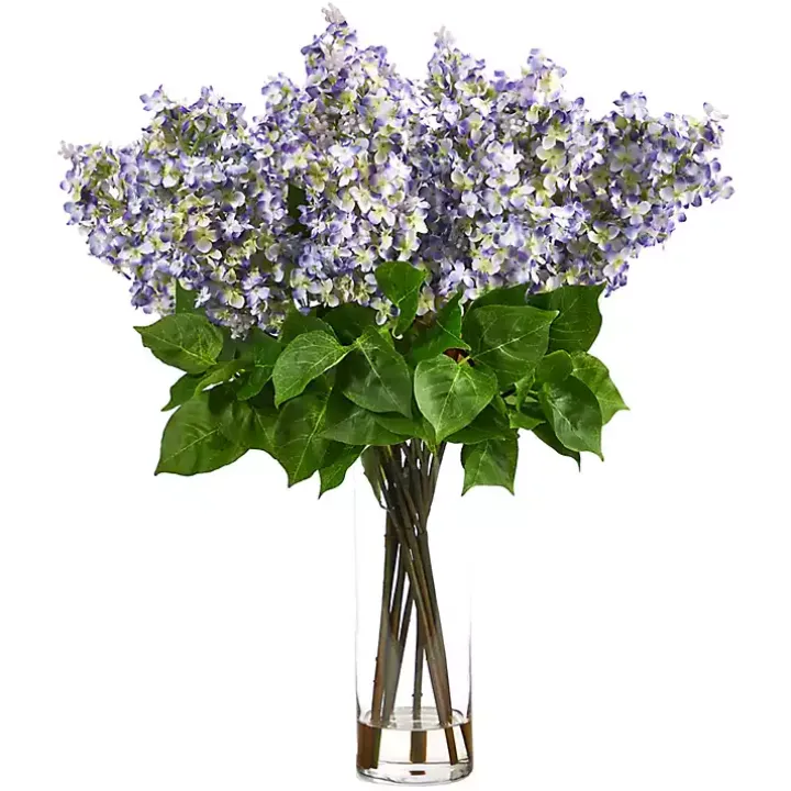 Lilac Arrangement in Glass Vase