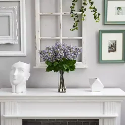 Lilac Arrangement in Glass Vase