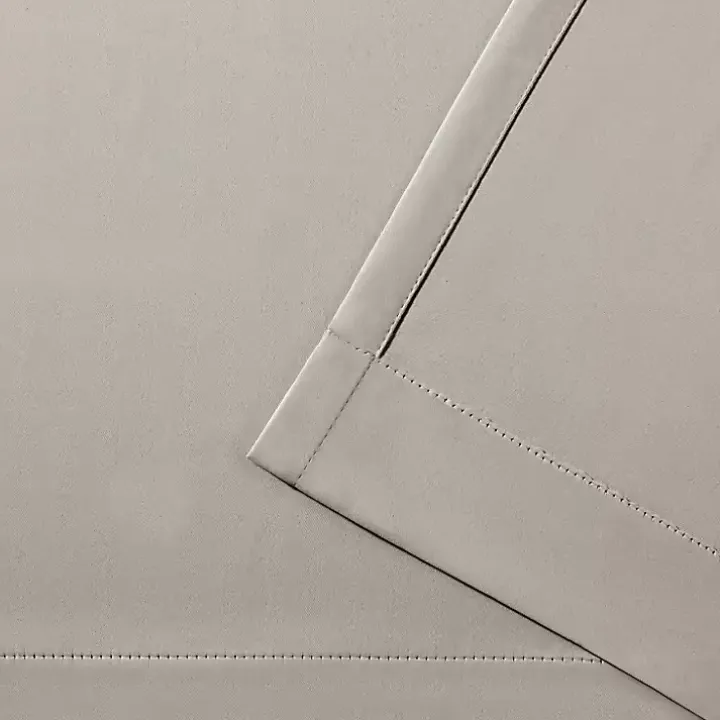 Linen Sateen Curtain Panel Set, 96 in.