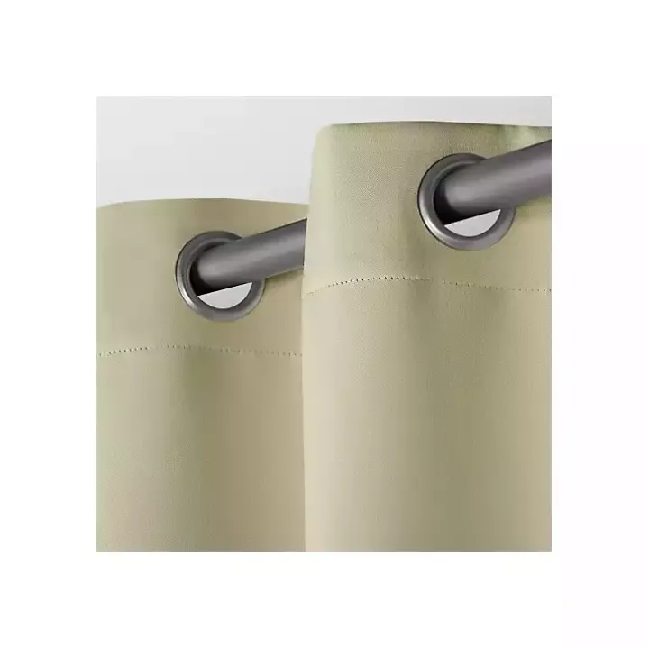 Linen Sateen Curtain Panel Set, 96 in.