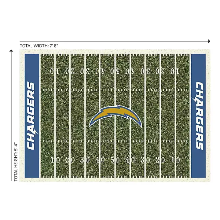 Los Angeles Chargers Home Field Area Rug, 6x8