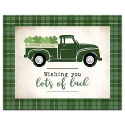 Lots of Luck Truck Canvas Wall Plaque