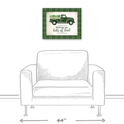 Lots of Luck Truck Canvas Wall Plaque
