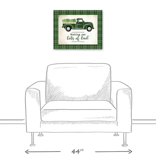 Lots of Luck Truck Canvas Wall Plaque