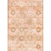Lottie Peach Vintage Washable Area Rug, 8x10