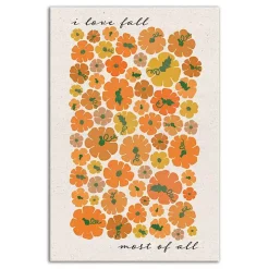 Love Fall Most of All Pumpkins Canvas Art Print