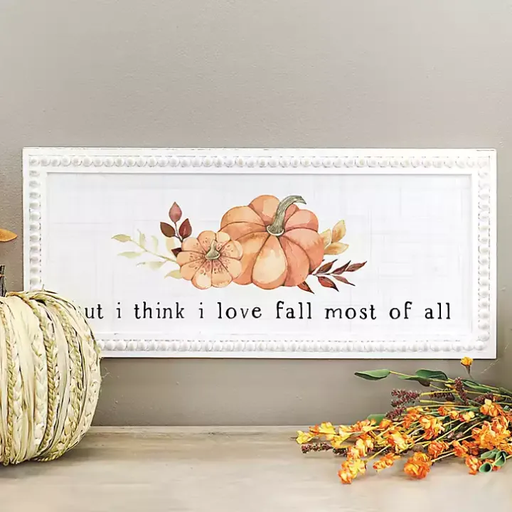 Love Fall The Most Framed Wall Plaque