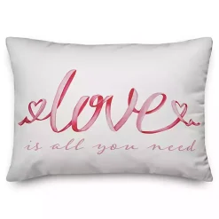 Love is All You Need Ribbon Lumbar Pillow