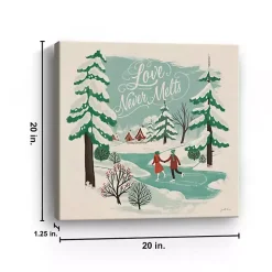 Love Never Melts Canvas Art Print
