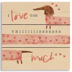 Love You This Much Wood Wall Plaque