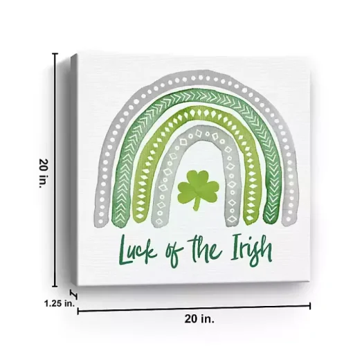 Luck of the Irish Rainbow Canvas Art Print