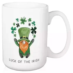 Luck of the Irish Shamrocks Mugs, Set of 2