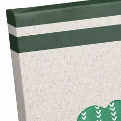 Lucky & Blessed Clover Trio Canvas Art Print