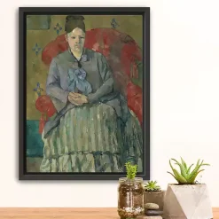 Madame Cezanne Framed Canvas Art Print
