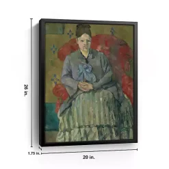 Madame Cezanne Framed Canvas Art Print