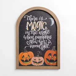 Magic in the Night Halloween Wall Plaque